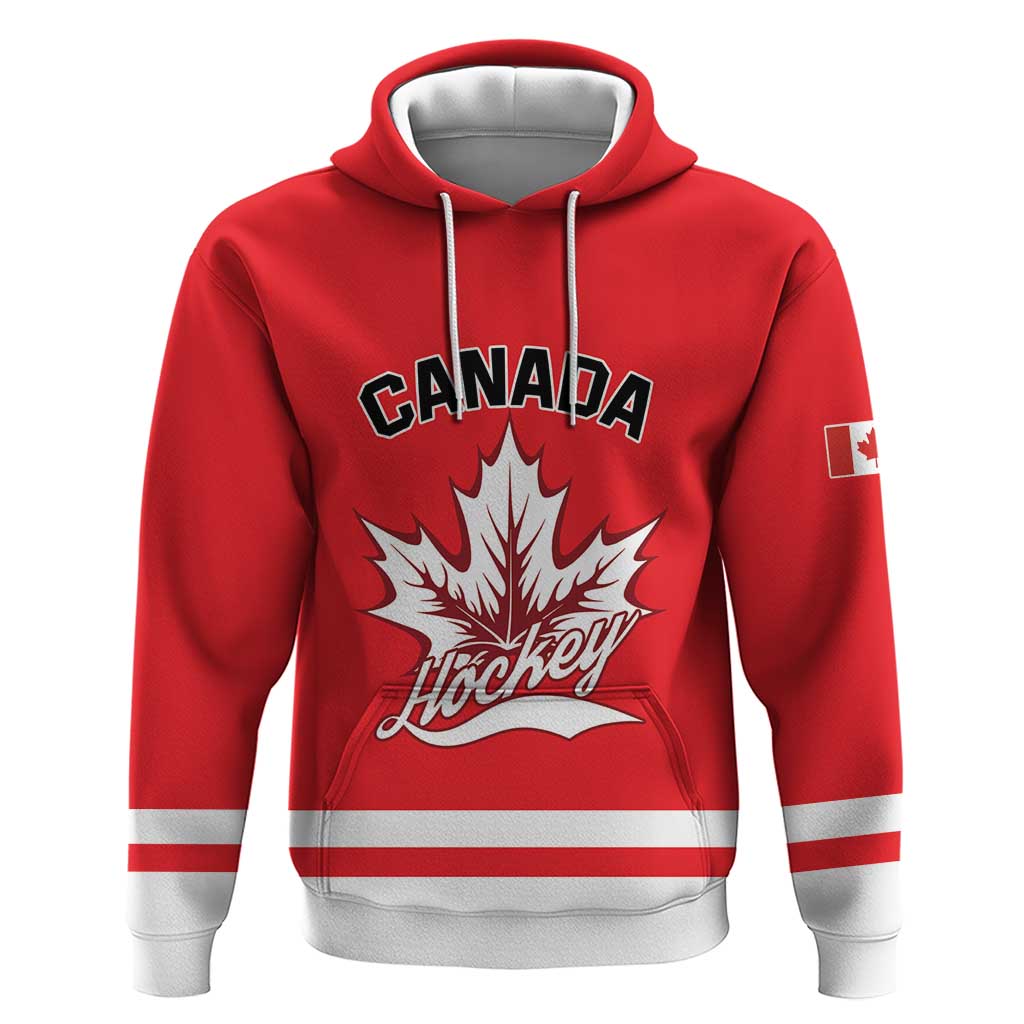 Custom Canada 2026 Hockey Zip Hoodie Team Maple Leaf Red Version - Wonder Print Shop