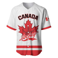 Custom Canada 2026 Hockey Baseball Jersey Team Maple Leaf White Version - Wonder Print Shop