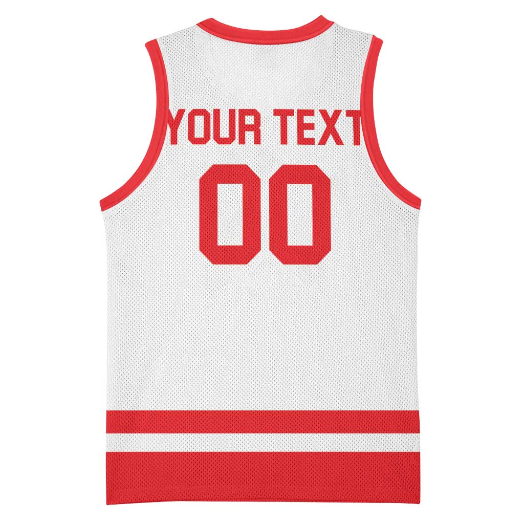 Custom Canada 2026 Hockey Basketball Jersey Team Maple Leaf White Version - Wonder Print Shop