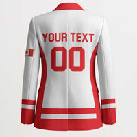 Custom Canada 2026 Hockey Blazer Team Maple Leaf White Version - Wonder Print Shop