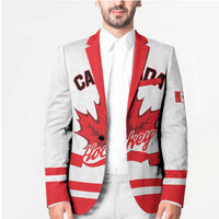 Custom Canada 2026 Hockey Blazer Team Maple Leaf White Version - Wonder Print Shop