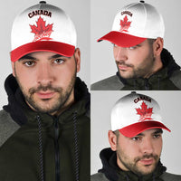 Canada 2026 Hockey Classic Cap Team Maple Leaf White Version - Wonder Print Shop