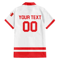 Custom Canada 2026 Hockey Hawaiian Shirt Team Maple Leaf White Version - Wonder Print Shop