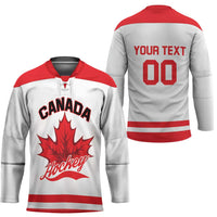 Custom Canada 2026 Hockey Hockey Jersey Team Maple Leaf White Version - Wonder Print Shop