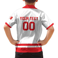 Custom Canada 2026 Hockey Kid Hawaiian Shirt Team Maple Leaf White Version - Wonder Print Shop