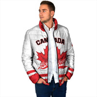 Custom Canada 2026 Hockey Padded Jacket Team Maple Leaf White Version - Wonder Print Shop