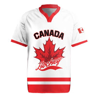 Custom Canada 2026 Hockey Rugby Jersey Team Maple Leaf White Version - Wonder Print Shop