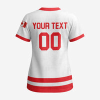 Custom Canada 2026 Hockey Scrub Top Team Maple Leaf White Version - Wonder Print Shop