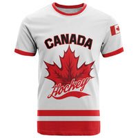 Custom Canada 2026 Hockey T Shirt Team Maple Leaf White Version - Wonder Print Shop