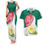 Bangladesh Independence Day Couples Matching Tank Maxi Dress and Hawaiian Shirt Royal Bengal Tiger With Water Lily - Wonder Print Shop