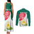 Bangladesh Independence Day Couples Matching Tank Maxi Dress and Long Sleeve Button Shirt Royal Bengal Tiger With Water Lily - Wonder Print Shop