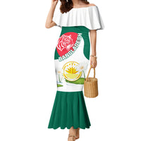 Bangladesh Independence Day Family Matching Mermaid Dress and Hawaiian Shirt Royal Bengal Tiger With Water Lily - Wonder Print Shop