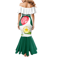 Bangladesh Independence Day Family Matching Mermaid Dress and Hawaiian Shirt Royal Bengal Tiger With Water Lily - Wonder Print Shop