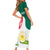 Bangladesh Independence Day Family Matching Short Sleeve Bodycon Dress and Hawaiian Shirt Royal Bengal Tiger With Water Lily - Wonder Print Shop
