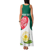 Bangladesh Independence Day Family Matching Tank Maxi Dress and Hawaiian Shirt Royal Bengal Tiger With Water Lily - Wonder Print Shop