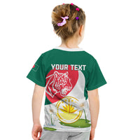 Bangladesh Independence Day Kid T Shirt Royal Bengal Tiger With Water Lily - Wonder Print Shop