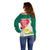 Bangladesh Independence Day Off Shoulder Sweater Royal Bengal Tiger With Water Lily - Wonder Print Shop