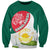 Bangladesh Independence Day Sweatshirt Royal Bengal Tiger With Water Lily - Wonder Print Shop
