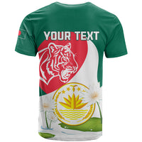 Bangladesh Independence Day T Shirt Royal Bengal Tiger With Water Lily - Wonder Print Shop