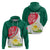 Bangladesh Independence Day Zip Hoodie Royal Bengal Tiger With Water Lily - Wonder Print Shop