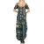 Persian Patchwork Pattern Summer Maxi Dress Unique Blue - Wonder Print Shop