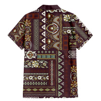 Persian Patchwork Pattern Family Matching Mermaid Dress and Hawaiian Shirt Unique Brown - Wonder Print Shop