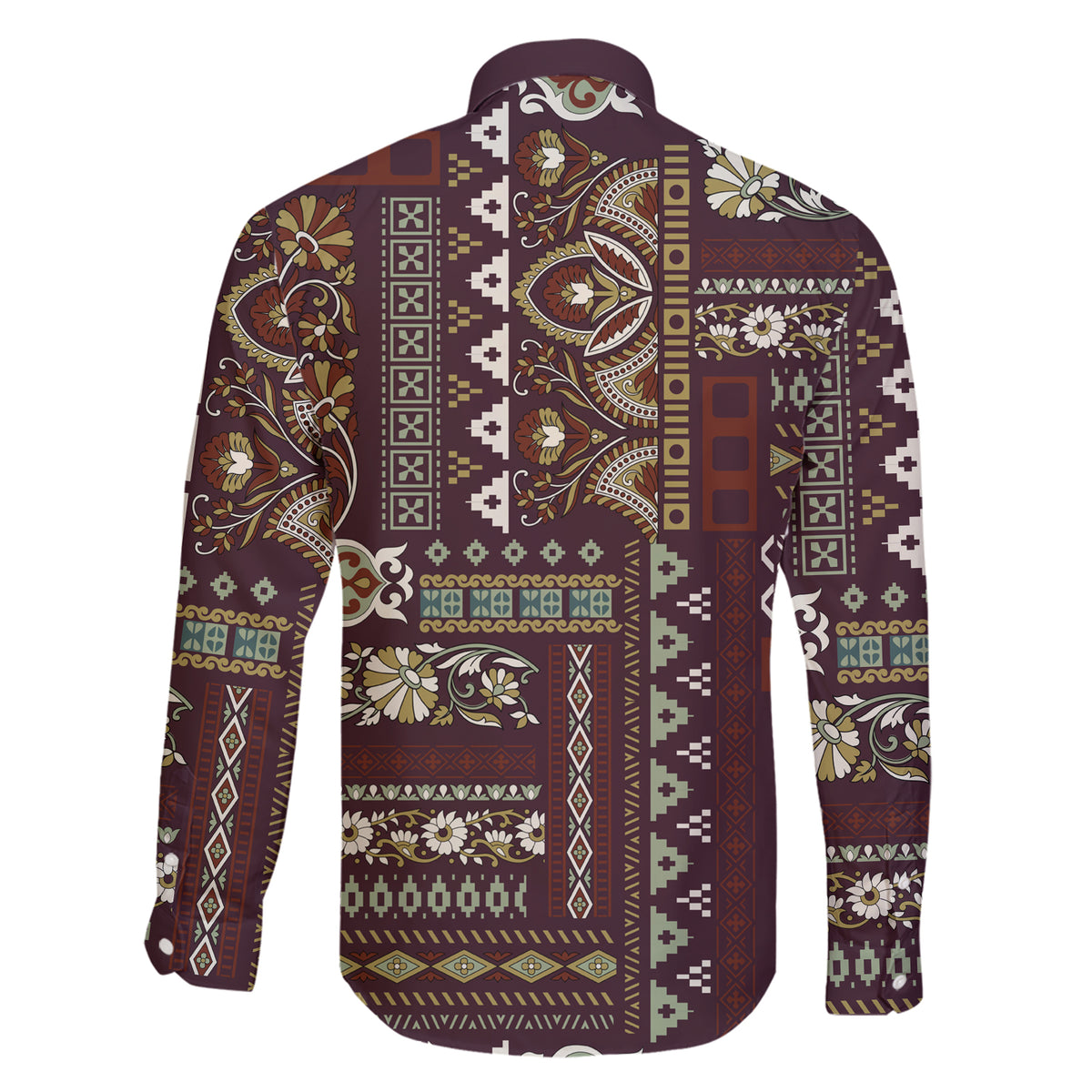 Persian Patchwork Pattern Family Matching Short Sleeve Bodycon Dress and Hawaiian Shirt Unique Brown - Wonder Print Shop