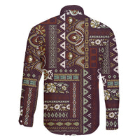 Persian Patchwork Pattern Family Matching Short Sleeve Bodycon Dress and Hawaiian Shirt Unique Brown - Wonder Print Shop