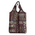 Persian Patchwork Pattern Grocery Bag Unique Brown
