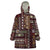 Persian Patchwork Pattern Wearable Blanket Hoodie Unique Brown - Wonder Print Shop