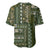 Persian Patchwork Pattern Baseball Jersey Unique Green - Wonder Print Shop