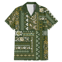 Persian Patchwork Pattern Family Matching Mermaid Dress and Hawaiian Shirt Unique Green - Wonder Print Shop