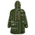 Persian Patchwork Pattern Wearable Blanket Hoodie Unique Green - Wonder Print Shop
