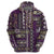 Persian Patchwork Pattern Zip Hoodie Unique Purple - Wonder Print Shop