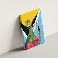 Saint Lucia Independence Day Canvas Wall Art Tropical Amazona Versicolor