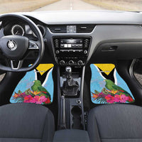 Saint Lucia Independence Day Car Mats Tropical Amazona Versicolor
