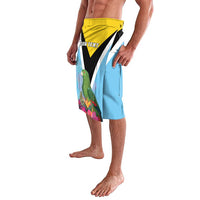 Personalized Saint Lucia Independence Day Lavalava Tropical Amazona Versicolor