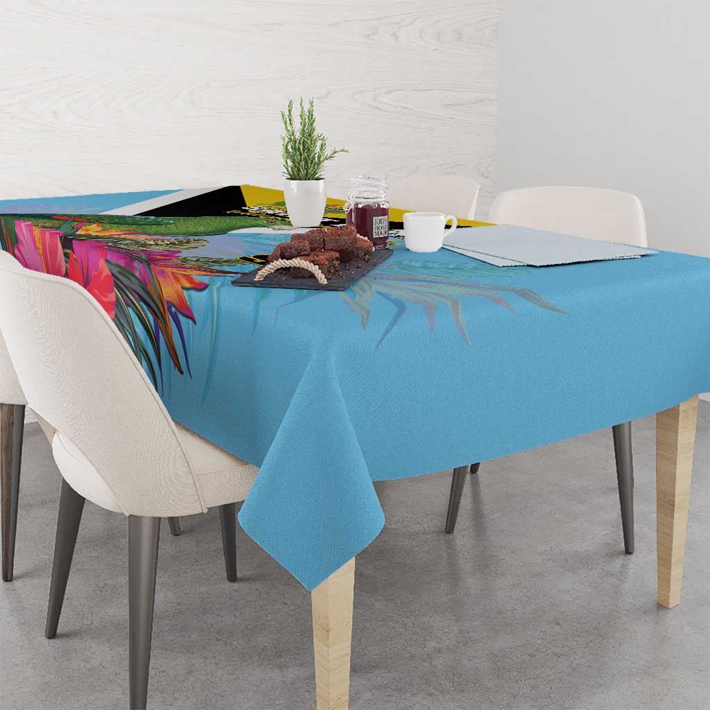 Saint Lucia Independence Day Tablecloth Tropical Amazona Versicolor - Wonder Print Shop