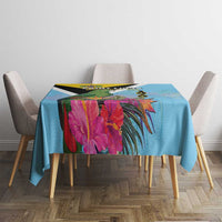Saint Lucia Independence Day Tablecloth Tropical Amazona Versicolor - Wonder Print Shop