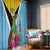 Saint Lucia Independence Day Window Curtain Tropical Amazona Versicolor - Wonder Print Shop