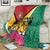 Guyana Blanket Jaguar Tropical Flowers