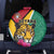 Guyana Spare Tire Cover Jaguar Tropical Flowers - Wonder Print Shop