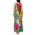 Personalized Guyana Tank Maxi Dress Jaguar Tropical Flowers - Wonder Print Shop