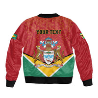 Personalized Guyana 55th Republic Anniversary Bomber Jacket Flag Style