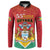 Personalized Guyana 55th Republic Anniversary Button Sweatshirt Flag Style