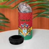 Personalized Guyana 55th Republic Anniversary 4 in 1 Can Cooler Tumbler Flag Style