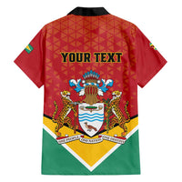 Personalized Guyana 55th Republic Anniversary Family Matching Long Sleeve Bodycon Dress and Hawaiian Shirt Flag Style