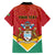 Personalized Guyana 55th Republic Anniversary Family Matching Short Sleeve Bodycon Dress and Hawaiian Shirt Flag Style