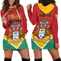Personalized Guyana 55th Republic Anniversary Hoodie Dress Flag Style