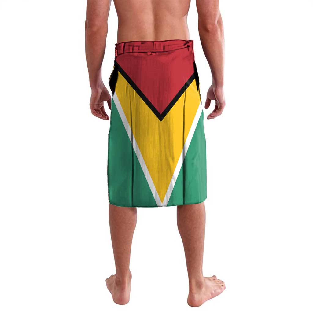 Personalized Guyana 55th Republic Anniversary Lavalava Flag Style